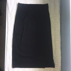 Long black pencil skirt